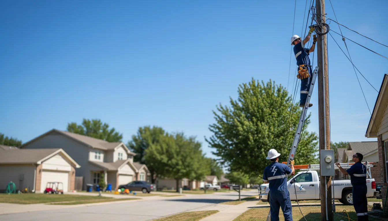 Residential electrician providing installation services in Friendship, OH